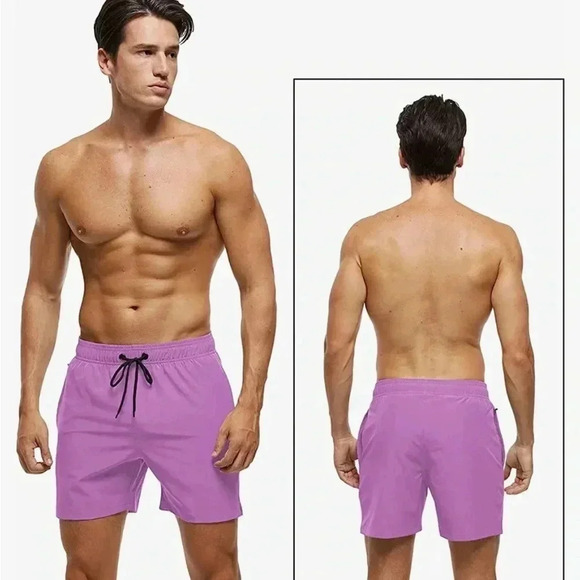 (5)NWOT  men’s swim trunks - Picture 3 of 3